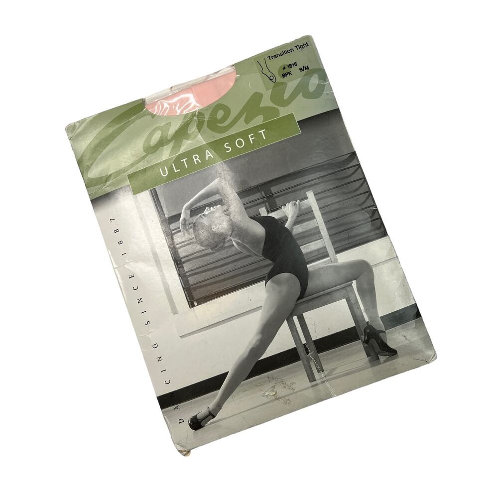 Capezio Ultra Soft Transition Tights Matte Semi-Opaque Ballet Pink NEW Size S/M